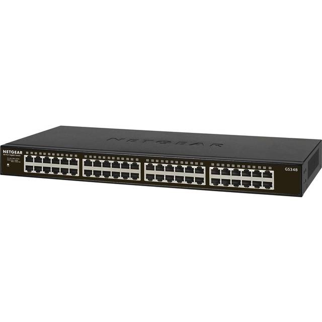 NETGEAR GS348 Unmanaged Gigabit Ethernet (10/100/1000) 1U Black