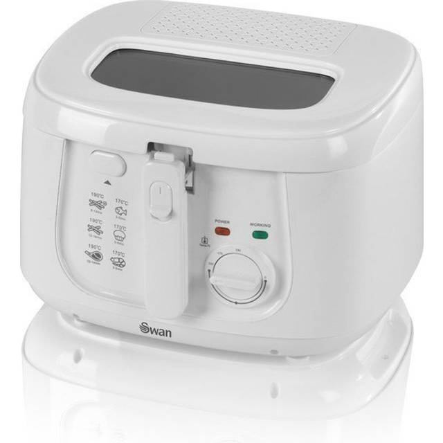 Swan SD6080BLKN 2.5L Square Fryer - Black, Black