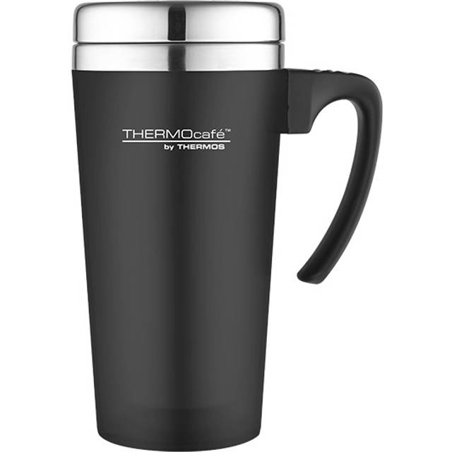Thermos ThermoCafÃ© Soft Touch Travel Mug, Black, 420 ml