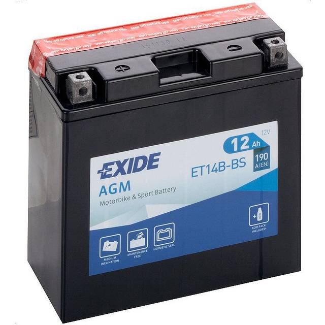 Exide AGM (MC) ET14B-BS 12 Ah - MC-batteri