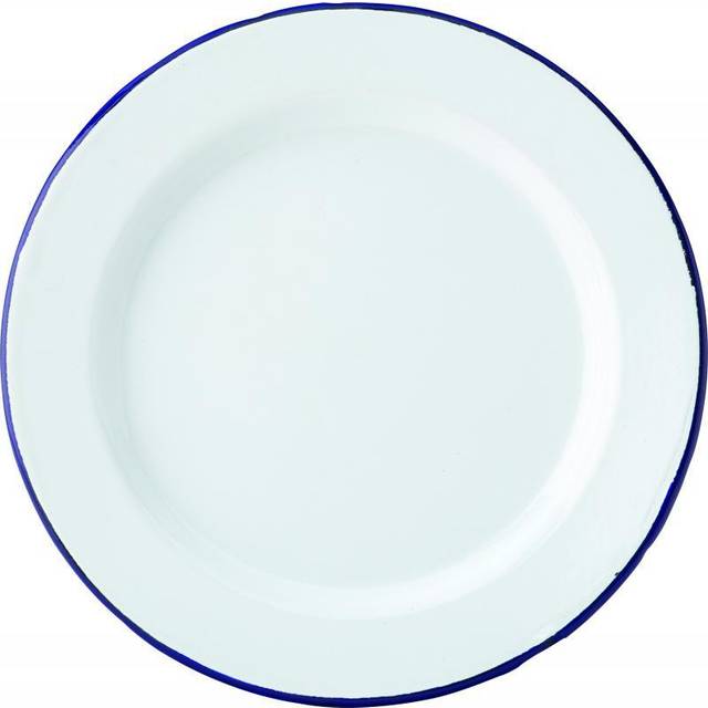 Utopia Eagle Enamel White Plate 8" (1 x 6)