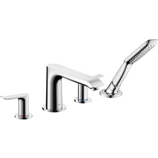 Hansgrohe Metris Chrome 4-Hole Rim-Mounted Bath Mixer Tap