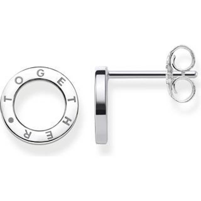 Together Circles Sterling Silver Stud Earrings - plain - Founded in 1984, world-renowned German jewellery brand Thomas Sabo is celebrated for high quality pieces with expert, time-honoured craftsmanship and attention to detail. Classic artistic influences and inspired ideas give way for Thomas Sabo's in-house design team to create treasured, timeless designs – to mix, match and cherish forever.