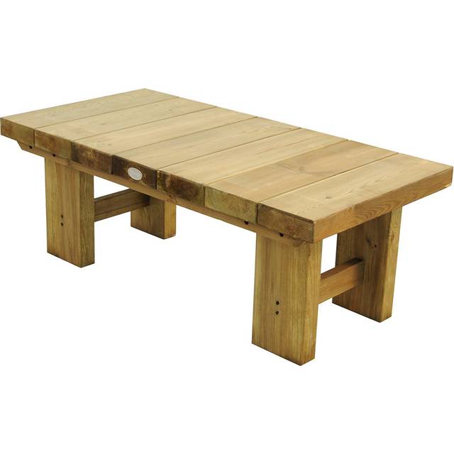 Forest Low Sleeper Wooden Garden Table 4'x2' (1.2x0.6m)