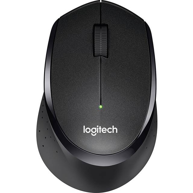 Logitech M330 Silent Plus Wireless Mouse, 2.4GHz med Nano USB mottagare, 1000 DPI Optisk sensor, 3 Knappar, 24-Månaders batteritid, PC / Mac / Chromebook - Svart