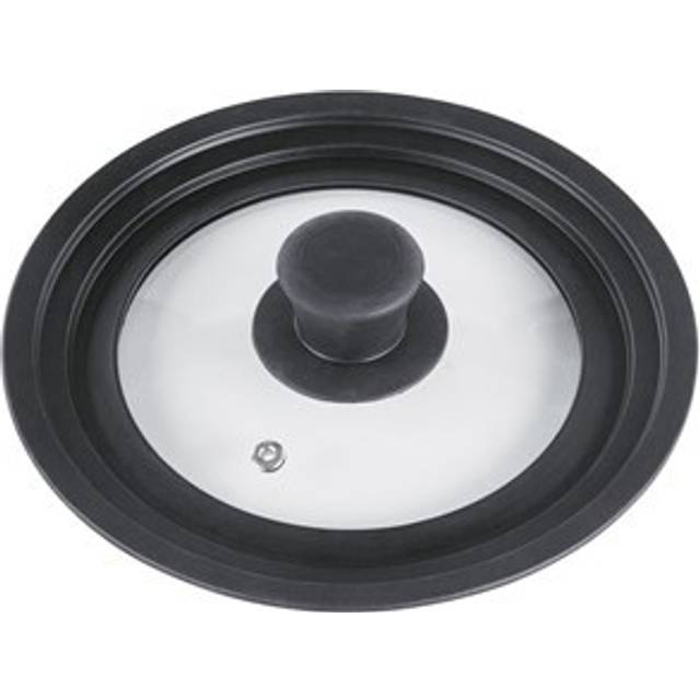 Universal Lid with Steam Vent for Pots and Pans, 16cm 18cm 20cm, Glass