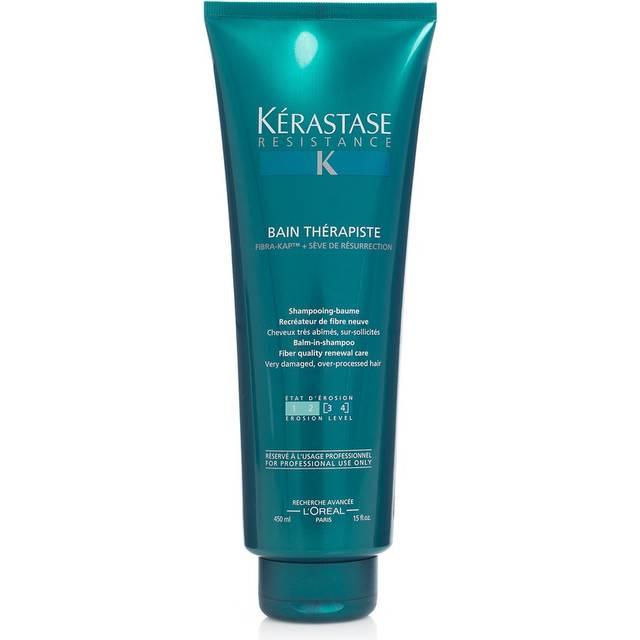 Kerastase Resistance Bain Therapiste Balm In Shampoo Fiber Quality Renewal Care 450ml - for Very Damaged Over Processed Hair