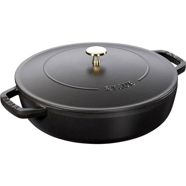 STAUB Chistera sauce pan Ø28 cm 3.7 L Black