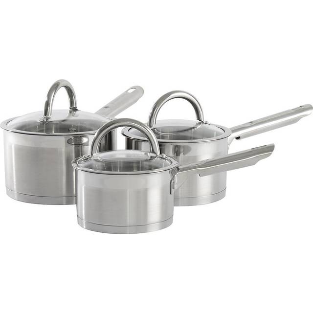 3 Piece Induction Stainless Steel Saucepan Set - Cookware by ProCook