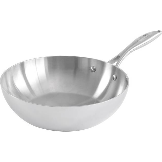 Stainless Steel Wok Uncoated 28cm - Cookware by ProCook