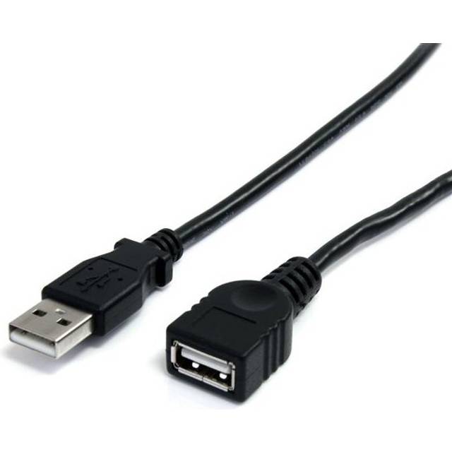 StarTech 3 ft Black USB 2.0 Extension Cable A to A - M/F - Extends th - StarTech.com