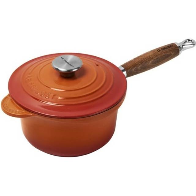 Le Creuset Le Creuset kastrull med trähandtag 1,8 l Volcanic - Orange