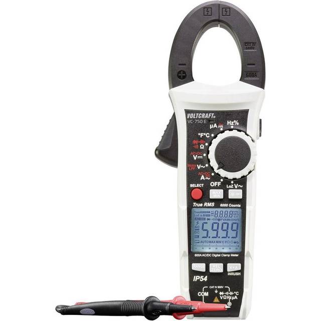 VOLTCRAFT VC750 E Clamp meter Multimeter Digital Splashproof IP54 ...