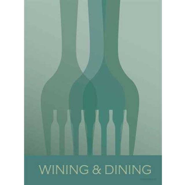 ViSSEVASSE - Wining & dining - poster - Affisch - Wining & dining - poster - 50x70 cm