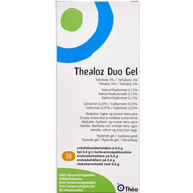 Thealoz Duo Gel Ögongel för torra ögon 30 st