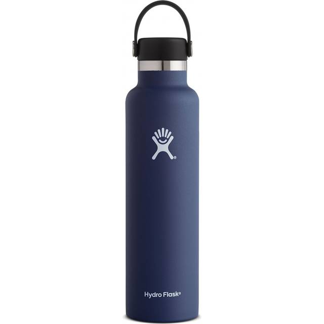Standard thermos Hydro Flask with standard mouth flex cap 24 oz - Bleu