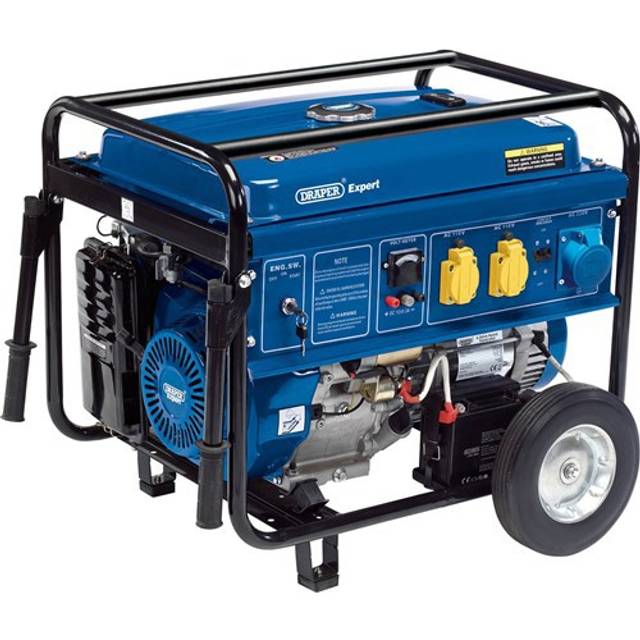Draper Expert 16143 Petrol Generator with Wheels (6.5kVA/6.0kW)
