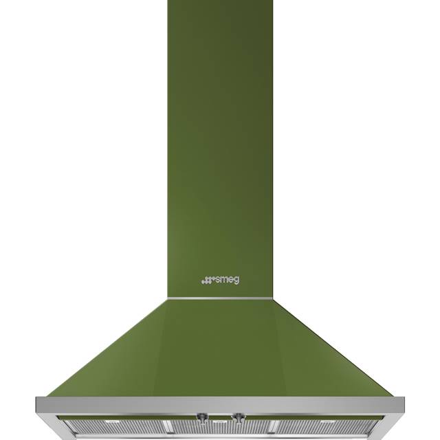 Smeg Portofino KPF9OG 90cm Chimney Cooker Hood - Olive Green