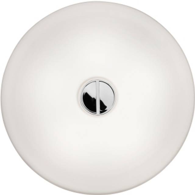 Flos Button HL vägglampa vitt opalglas