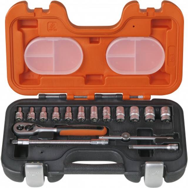 Bahco S160 16 Piece 1/4" Drive Hex Socket Set Metric 1/4"