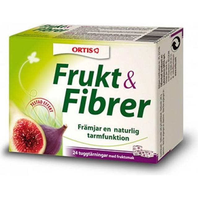 Frukt & Fibrer 24 tuggtärningar