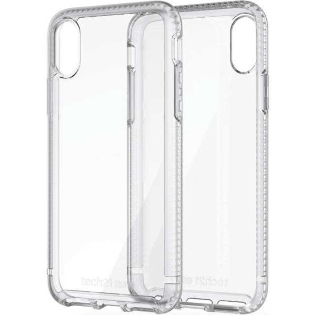 Tech21 pure clear hardshell back case for iphone x or xs - smoke grey