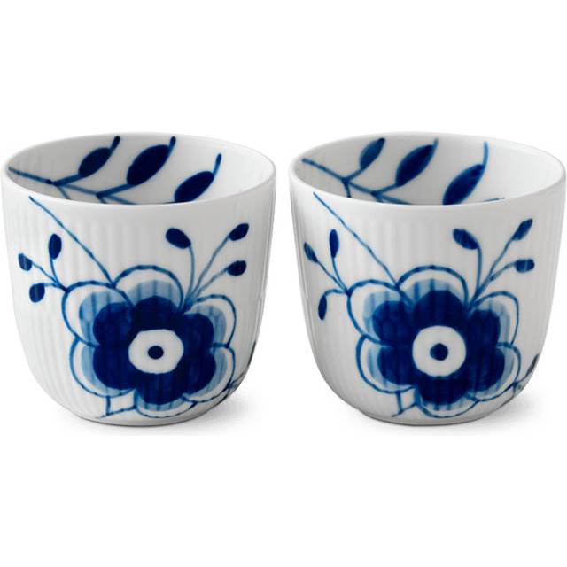 Royal Copenhagen - Blue Fluted Mega Ljuslykta 2 st - Ljuslyktor - Karen Kjældgård-Larsen