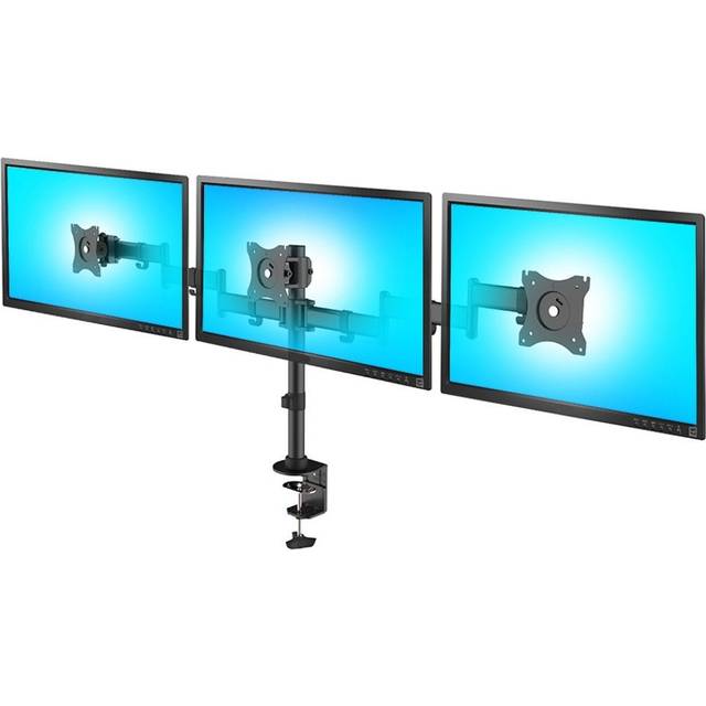 "Maclean Brackets MC-691 Triple Monitor Arm LED LCD Plasma Screen Desk Mount 13""-27"" 8kg"