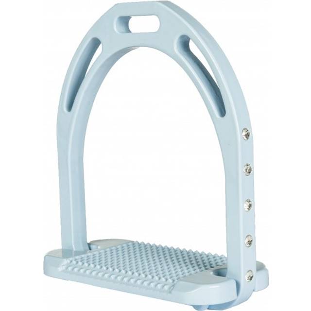 HKM Stirrups -Glitter- - Silver / 4.75"