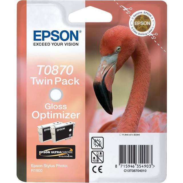 Epson T0870 Gloss Optimiser Twin Pack