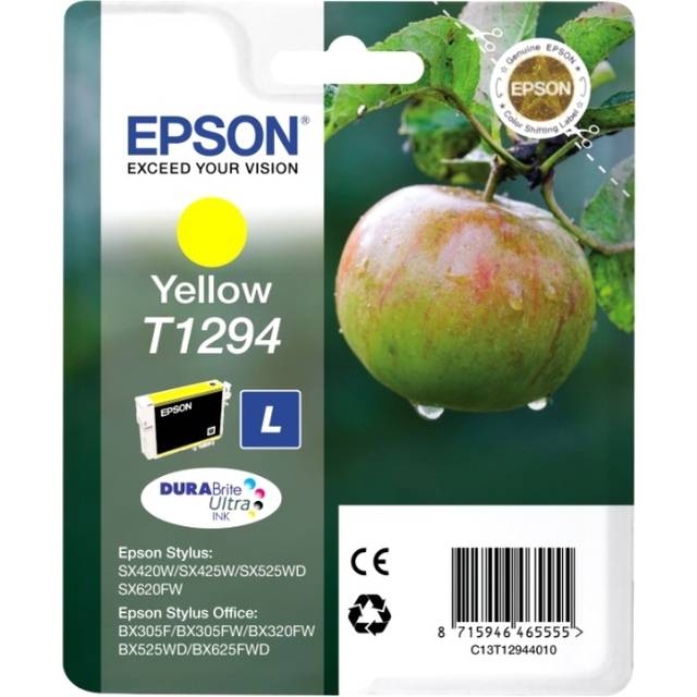 Epson EP64655 Original Epson T1294 DuraBrite Ultra Apple High Capacity Yellow Ink Cartridge