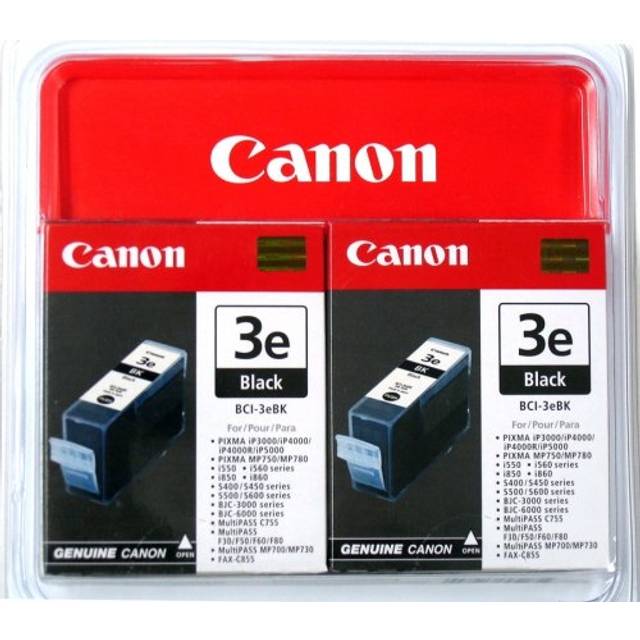 Canon 379800 Original Canon Twin Pack BCI-3e Black Ink Cartridges ( 3e Black )