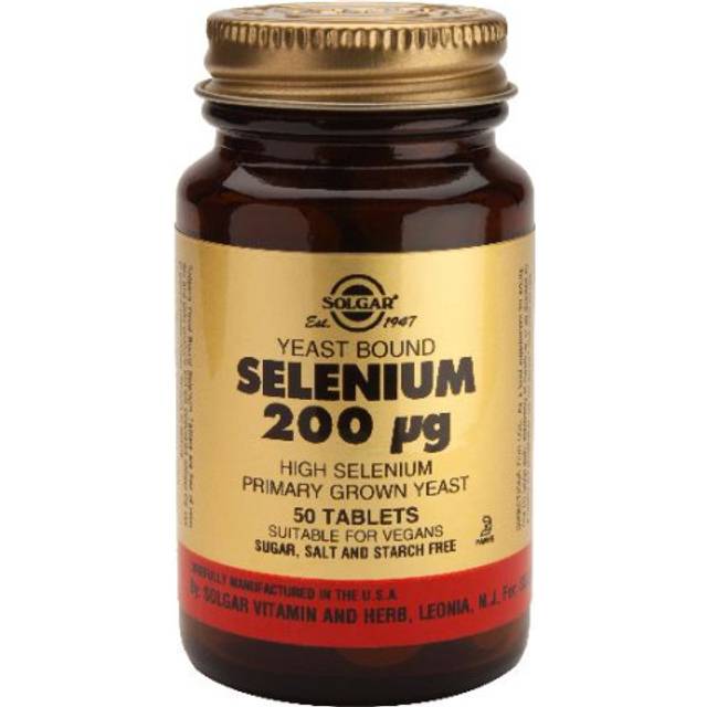 Selen (Seleno-6) 200 µg (organisk) 50 tabletter - Solgar