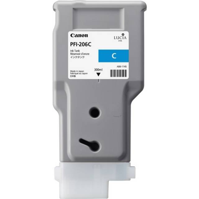 Compatible Canon 5304B001AA (PFI-206C) Cyan Ink Cartridge