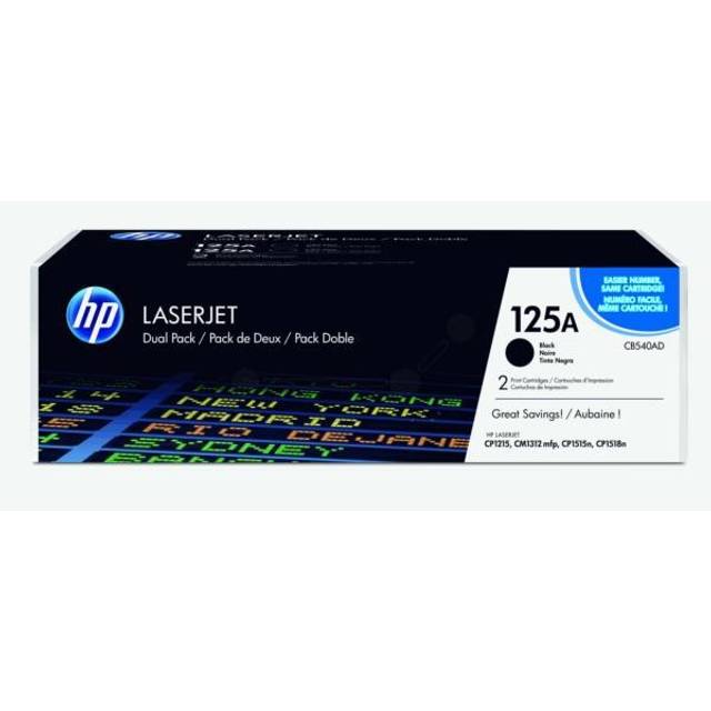 HP svart Toner **Dual Pack** (125A)