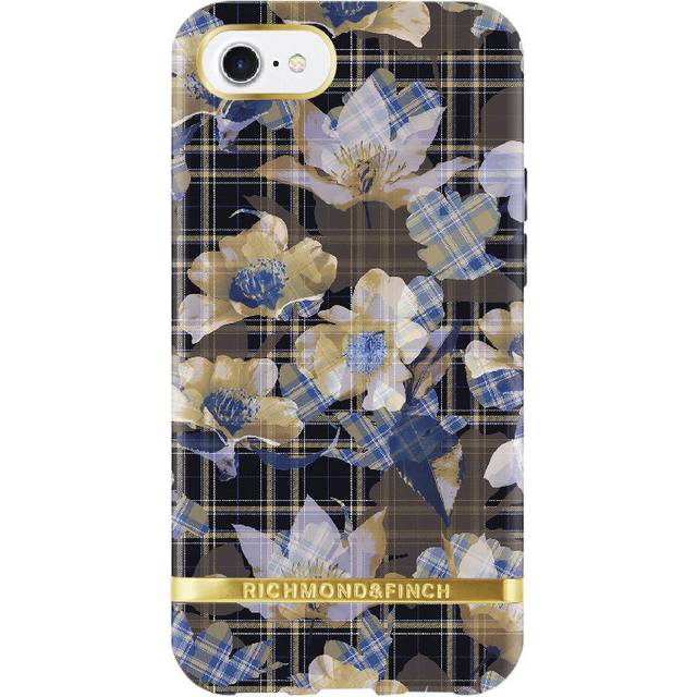 Richmond & Finch skal för iPhone 6/6S/7/8/SE 2, Blommig Rutig