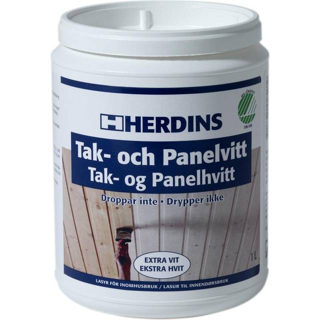 Herdins - Takfärg Vit 1L