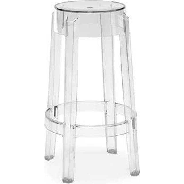 Kartell - Charles Ghost Stool 65cm - fumé/transparent/H x Ø 65x46cm (65.0 x &#8960;46.0cm)