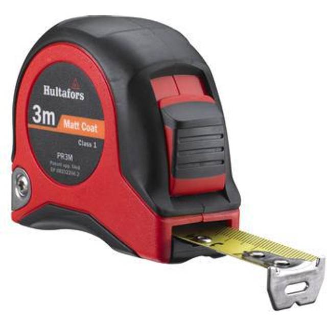 Tape measure 5 m by Hultafors I Accuracy class I Made in UK I With movable end hook I I Roller tape measure with locking function and millimetre scale