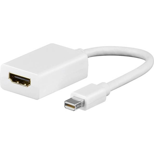 Goobay 51729, 0,15 m, Mini DisplayPort, HDMI Type A (Standard), Hanstik, Hunstik, Lige