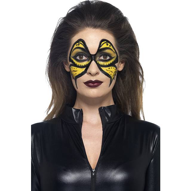 Yellow Ammonia Free Liquid Latex Make Up Kit. - Pot Sponge Applicator Light -  liquid latex pot sponge applicator light up party yellow