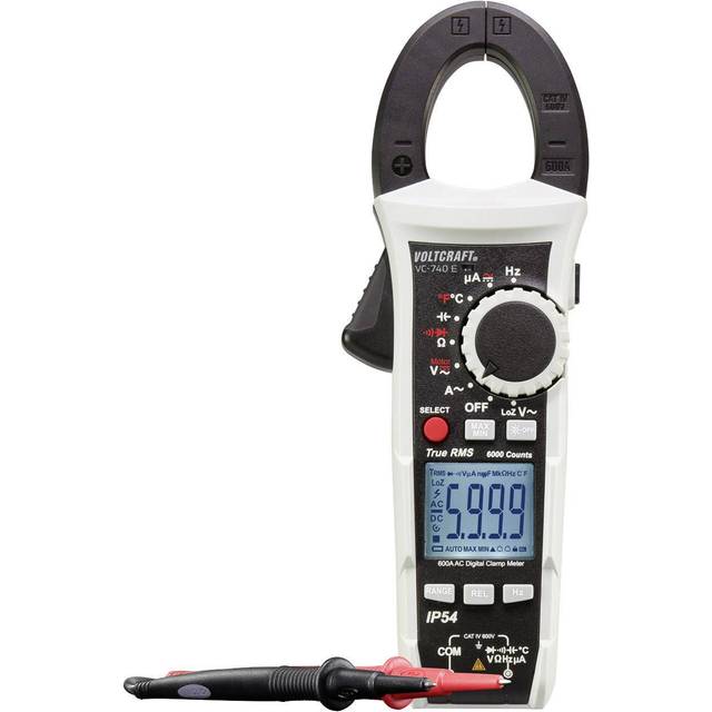 VOLTCRAFT VC740 E Clamp meter Multimeter Digital Splashproof IP54 ...