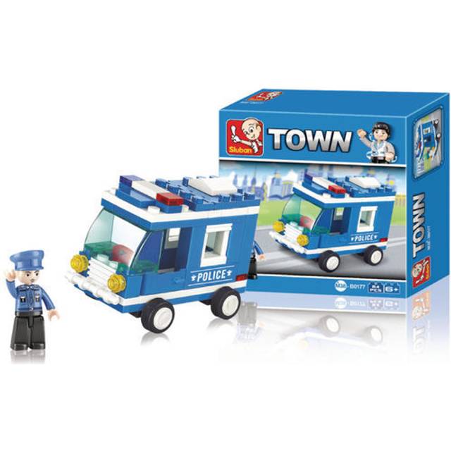 Sluban Police Van Byggnadsset