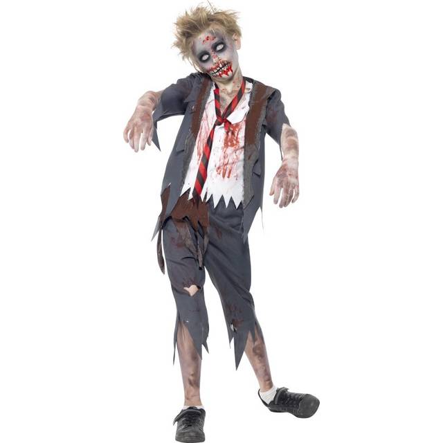 Halloween boys zombie schoolboy costume
