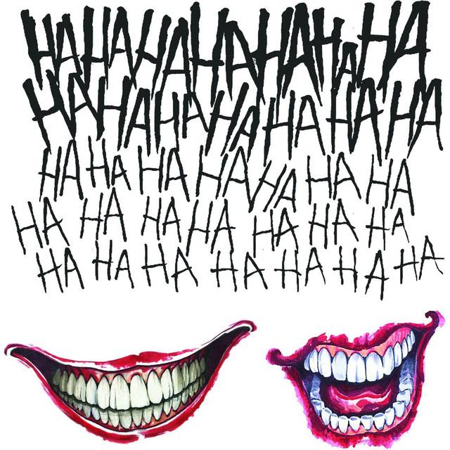 Suicide Squad Joker Tattoo Set 3-tlg.