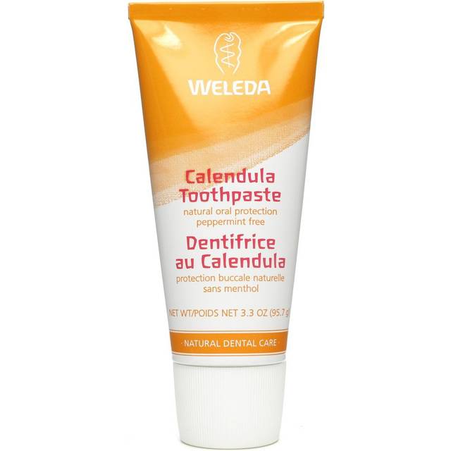 Weleda Ansiktsvård Teeth and mouth care Med mineralrengöringsmedel som rengör tänderna skonsamt och noggrantTandkräm med ringblomma 75 ml (760,00 kr / 1 l)