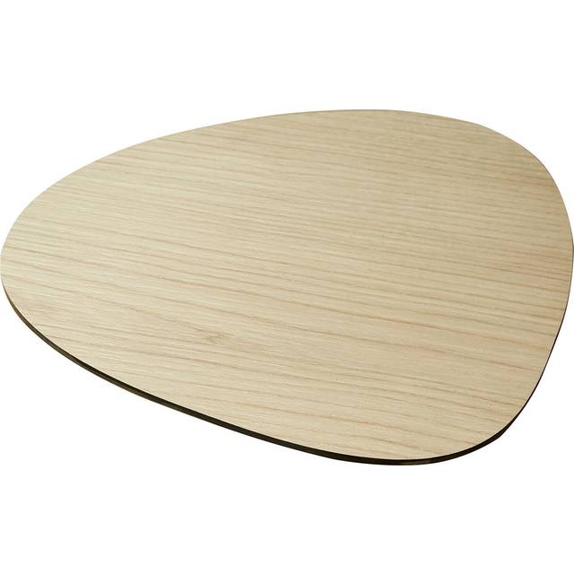 LIND DNA Cut & Serve curve chopping board L Ash