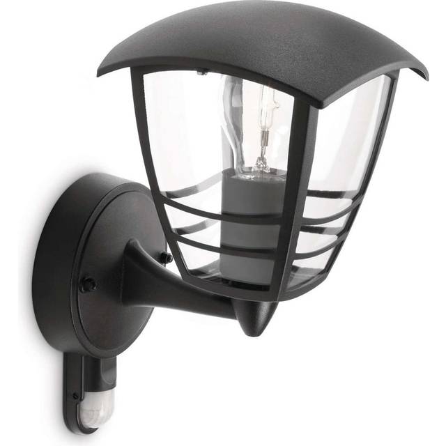 Philips 15380/30/16 creek black outdoor up lantern wall light quality aluminium