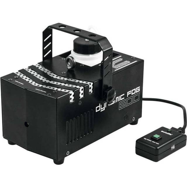 Eurolite DYNAMIC FOG 600 Rökmaskin inkl. monteringsfäste, inkl. trådbunden fjärrkontroll, med ljuseffekt