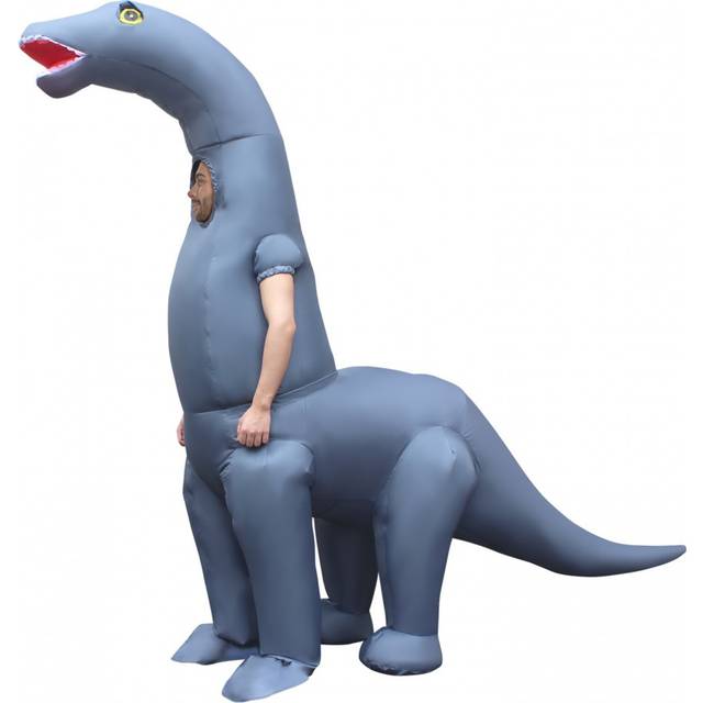 Inflatable Diplodocus Costume Adult Dinosaur Blow Up Dino Fancy Dress Halloween